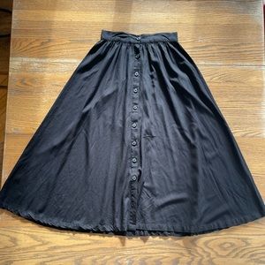 Disturbia Maidenhair Goth Midi Skirt NWOT